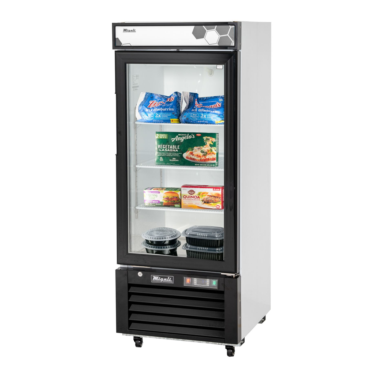 Migali C-10FM-HC 24 1/4" Solid Door Reach-In Freezer