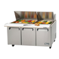 Migali C-SP72-30BT-HC 72 3/4" Mega Top Sandwich / Salad Prep Table
