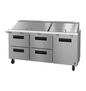Hoshizaki SR72B-30MD4 72" Mega Top Sandwich / Salad Prep Table