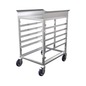 Winholt SS-CFR-2027-LC-OPT 27" Mobile Pan Rack with Work Top