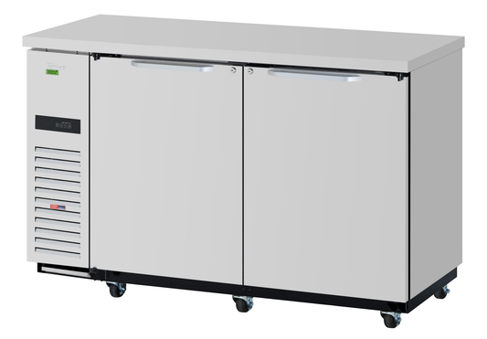 Turbo Air TBB-24-60SSD-N6 61 1/8" Solid Door Back Bar Cooler