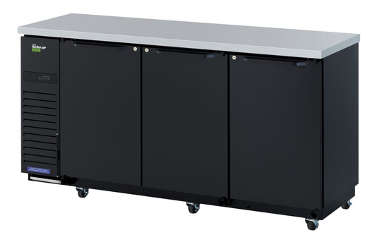 Turbo Air TBB-24-72SBD-N6 73 1/8" Solid Door Back Bar Cooler