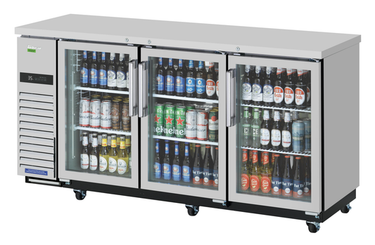 Turbo Air TBB-24-72SGSD-N 73 1/8" Glass Door Back Bar Cooler