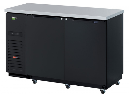 Turbo Air TBB-2SBD-N6 58 3/4" Solid Door Back Bar Cooler