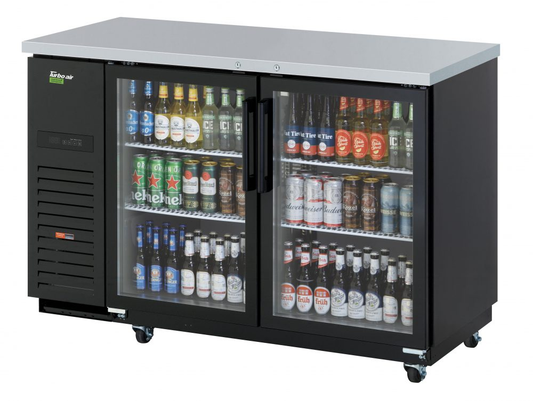 Turbo Air TBB-2SGD-N 58 3/4" Glass Door Back Bar Cooler