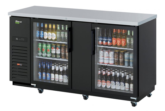 Turbo Air TBB-3SGD-N 69" Glass Door Back Bar Cooler