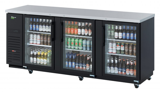 Turbo Air TBB-4SGD-N 90 3/8" Glass Door Back Bar Cooler