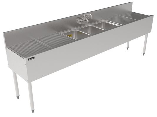 Perlick TS96M3-DB 96" Underbar Sink