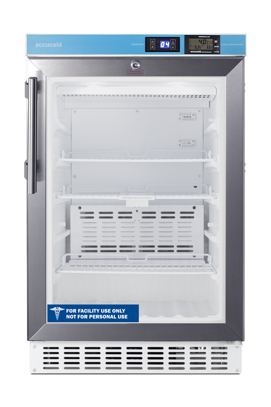 Summit ACR46GL 19 1/2" Solid Door Undercounter Refrigerator
