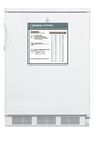 Summit FF7LWGPC 23 5/8" Solid Door Undercounter Refrigerator