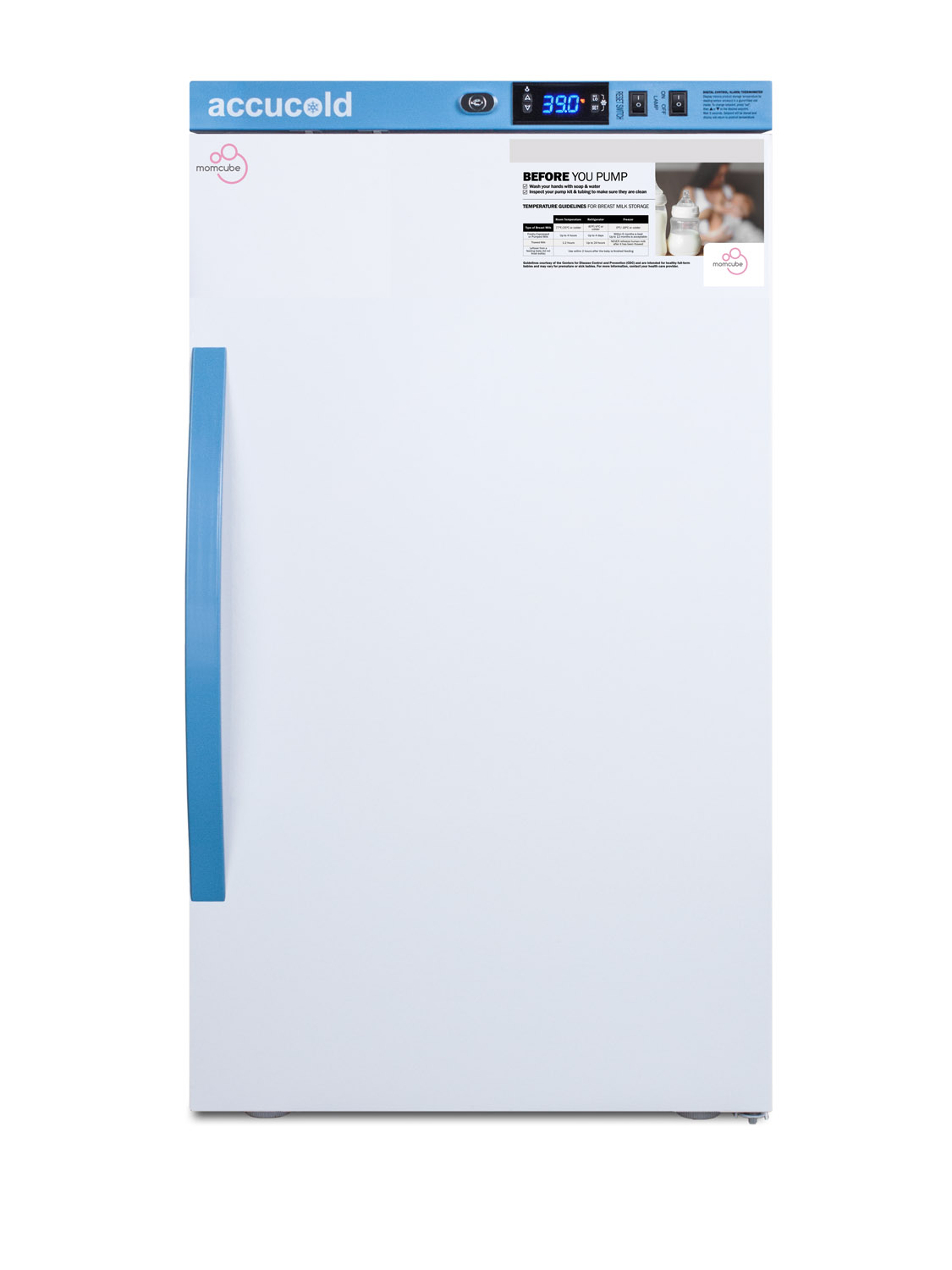 Summit MLRS3MC 18 1/2" Solid Door Undercounter Refrigerator