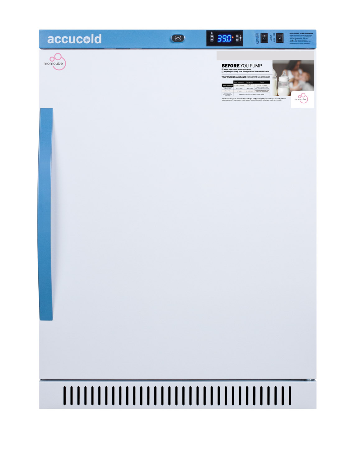 Summit MLRS6MCLK 23 3/8" Solid Door Undercounter Refrigerator
