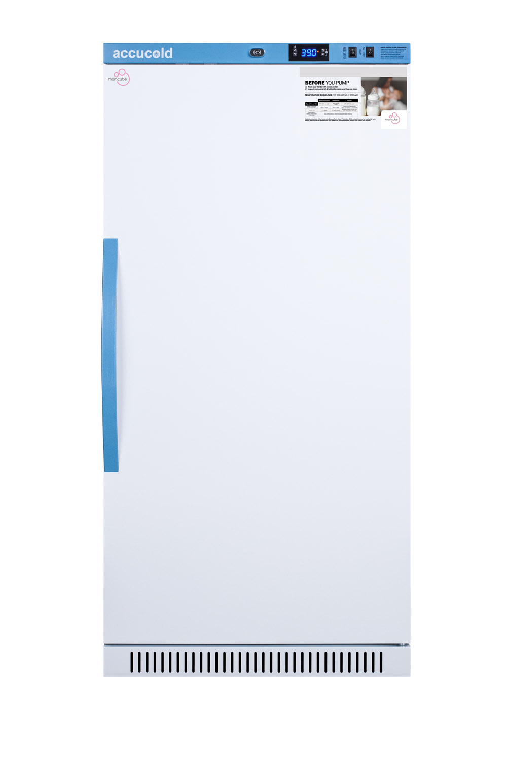 Summit MLRS8MC 23 3/8" Solid Door Undercounter Refrigerator