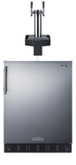 Summit SBC7BRSFLTWADA 23 5/8" Draft Beer Cooler