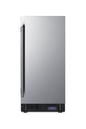 Summit SCFF1533BSS 14 3/4" Solid Door Undercounter Freezer