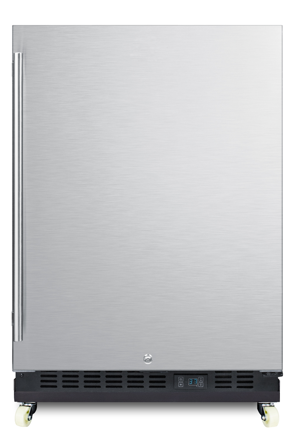 Summit SCR610BLSDRI 23 5/8" Solid Door Undercounter Refrigerator