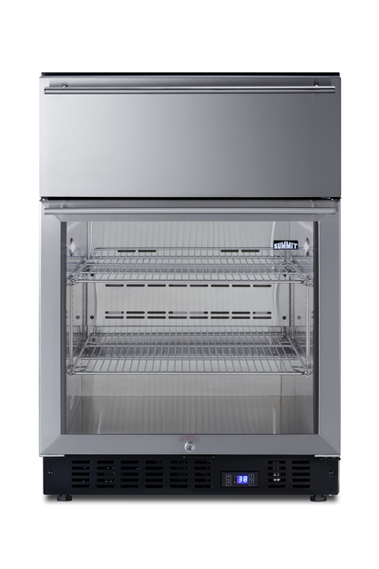 Summit SCR615TD 23 5/8" Solid Door Undercounter Refrigerator