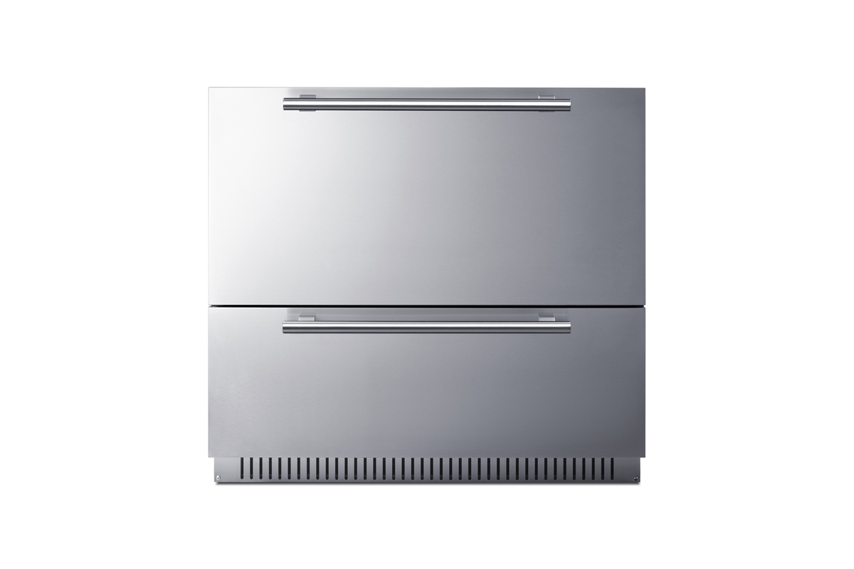 Summit SPR36332D 35 1/2" Solid Door Undercounter Refrigerator