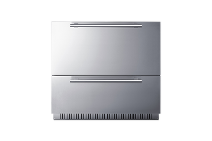 Summit SPR36332D 35 1/2" Solid Door Undercounter Refrigerator