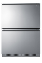 Summit SPR627OS2D 23 5/8" Solid Door Undercounter Refrigerator