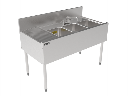 Perlick TSF48M3-DBL 48" Underbar Sink