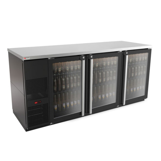 Micro Matic MBB78G-E 80" Glass Door Back Bar Cooler