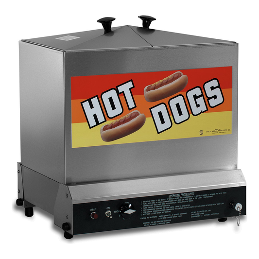 Gold Medal 8012 19" Hot Dog Steamer