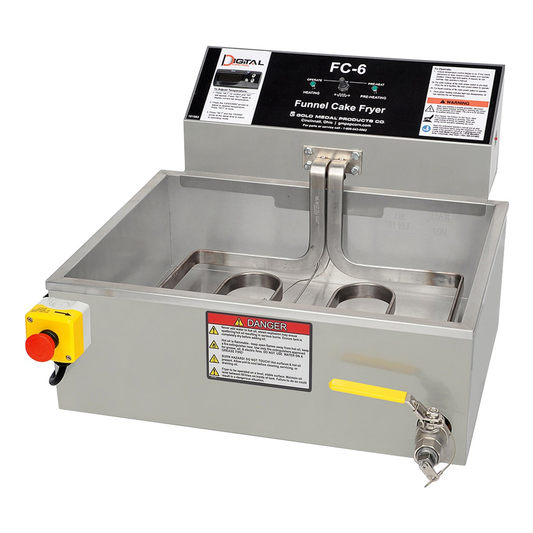 Gold Medal 8090E 23 1/4" Electric Countertop Fryer