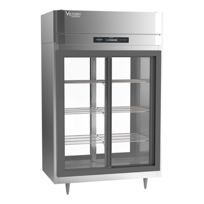 Victory DRS-2D-S1-PT-LD-HC 52 1/8" Solid & Glass Door Pass-Thru Refrigerator
