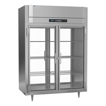 Victory FS-2D-S1-EW-PT-G-HC 58 3/8" Solid Door Pass-Thru Freezer