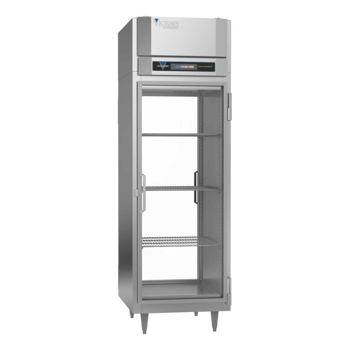 Victory FSA-1D-S1-PT-G-HC 26 1/2" Solid Door Pass-Thru Freezer