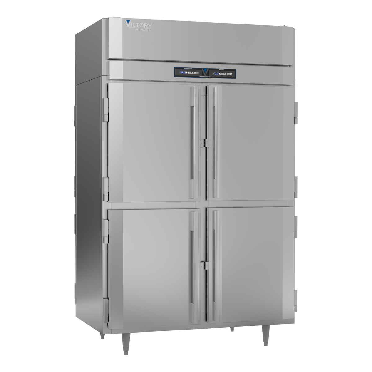 Victory RFS-2D-S1-PT-HD-HC 52 1/8" Solid Door Reach-In Refrigerator Freezer