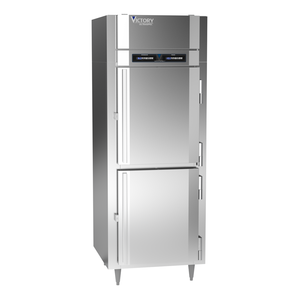 Victory RFSA-1D-S1-EW-HD-HC 31 1/4" Solid Door Reach-In Refrigerator Freezer