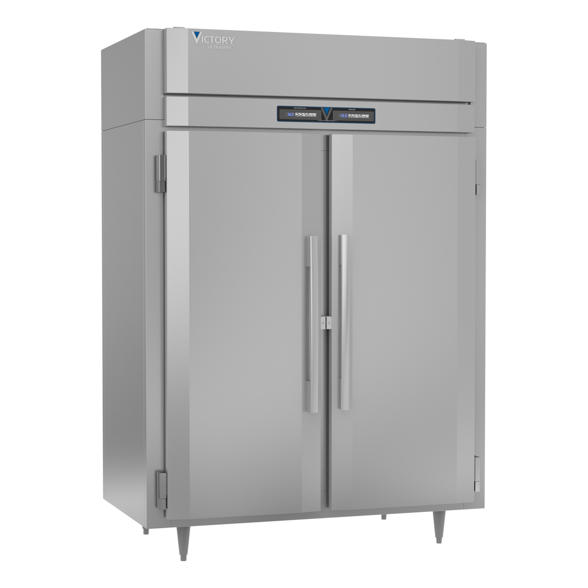 Victory RFSA-2D-S1-EW-PT-HC 58 3/8" Solid Door Reach-In Refrigerator Freezer