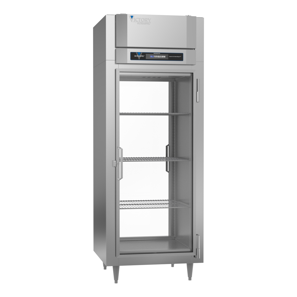 Victory RS-1D-S1-EW-PT-G-HC 31 1/4" Solid & Glass Door Pass-Thru Refrigerator