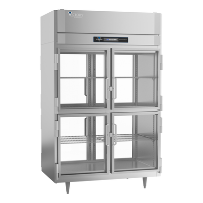 Victory RS-2D-S1-PT-HG-HC 52 1/8" Solid & Glass Door Pass-Thru Refrigerator