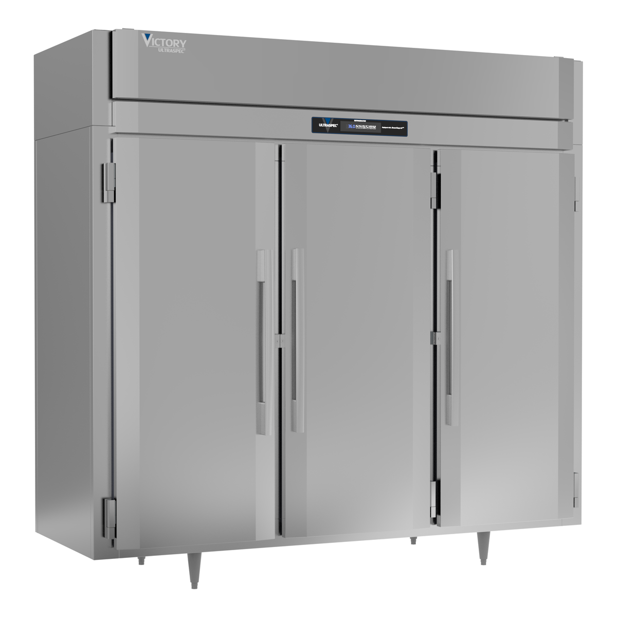Victory RS-3D-S1-EW-PT-HC 85 1/2" Solid & Glass Door Pass-Thru Refrigerator