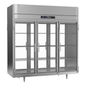 Victory RS-3D-S1-PT-G-HC 77 3/4" Solid & Glass Door Pass-Thru Refrigerator