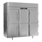 Victory RS-3D-S1-PT-HD-HC 77 3/4" Solid & Glass Door Pass-Thru Refrigerator