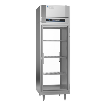 Victory RSA-1D-S1-PT-G-HC 26 1/2" Solid & Glass Door Pass-Thru Refrigerator