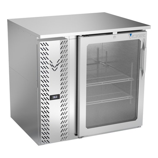 Victory VBB36HC-G-S 36" Solid Door Back Bar Cooler