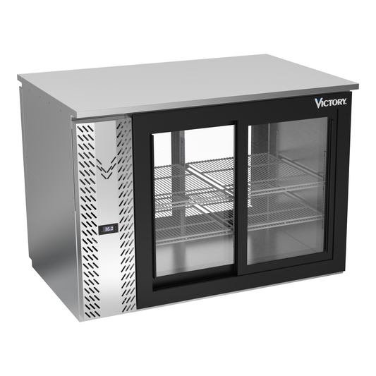 Victory VBB48HC-F-GS-PT-S 48" Solid Door Back Bar Cooler