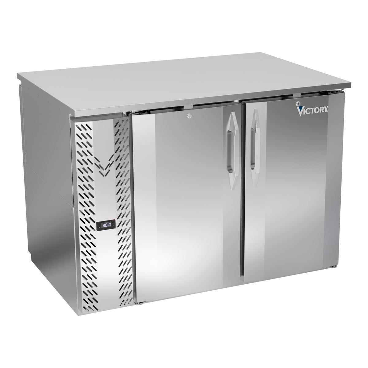 Victory VBB48HC-F-PT-S 48" Solid Door Back Bar Cooler