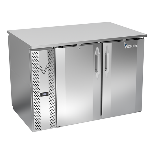 Victory VBB48HC-F-PT-S 48" Solid Door Back Bar Cooler