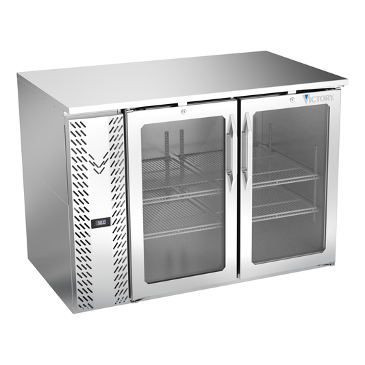 Victory VBB48HC-FG-S 48" Solid Door Back Bar Cooler