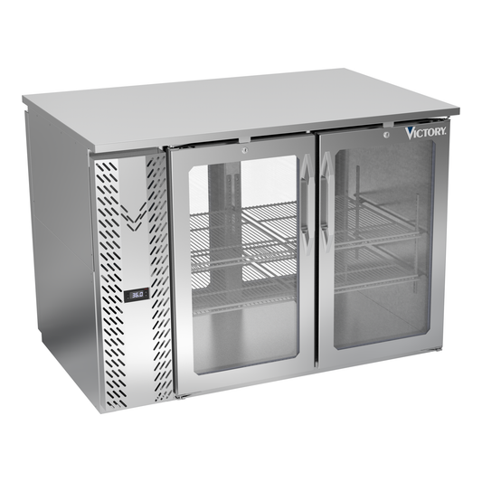 Victory VBB48HC-G-PT-S 48" Solid Door Back Bar Cooler