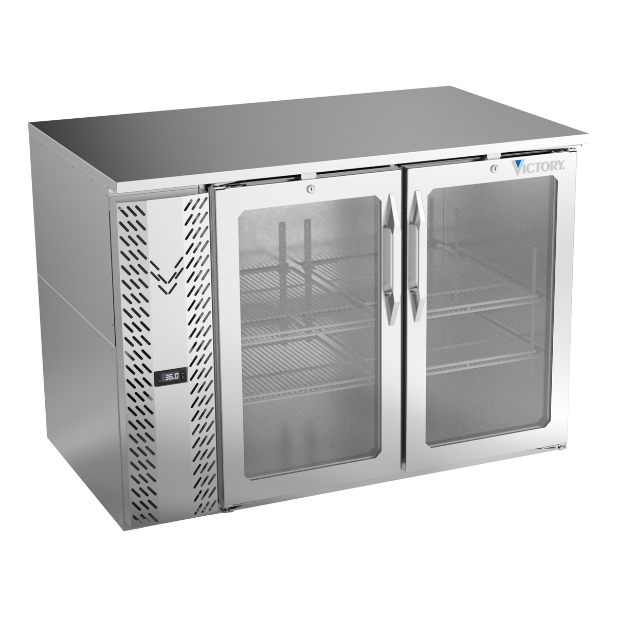 Victory VBB48HC-G-S 48" Solid Door Back Bar Cooler