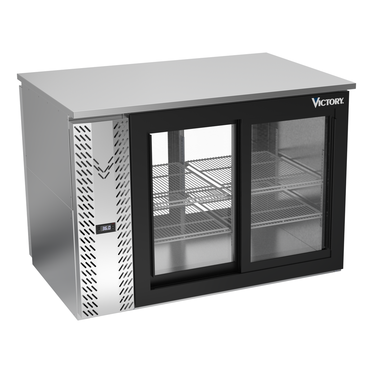 Victory VBB48HC-GS-PT-S 48" Solid Door Back Bar Cooler
