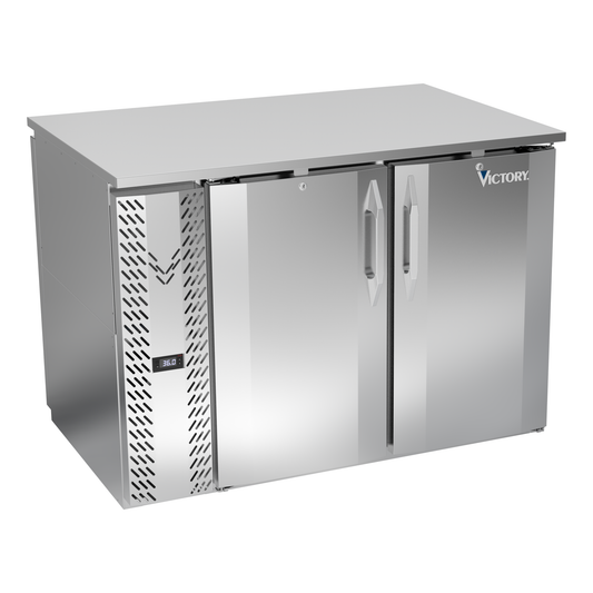 Victory VBB48HC-PT-S 48" Solid Door Back Bar Cooler