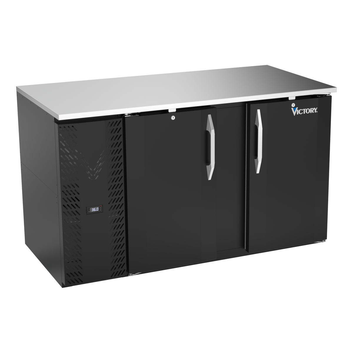 Victory VBB58HC-B 58" Solid Door Back Bar Cooler